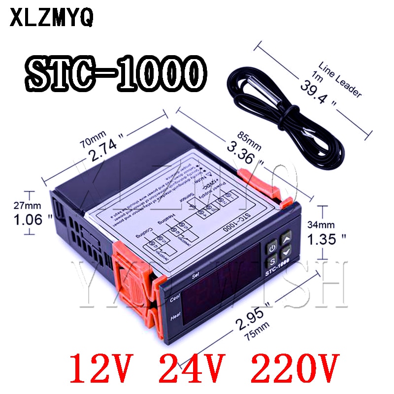 

Цифровой терморегулятор STC-1000 12В