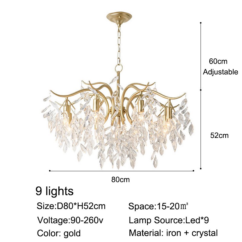 

LED люстра LNLZ золотая