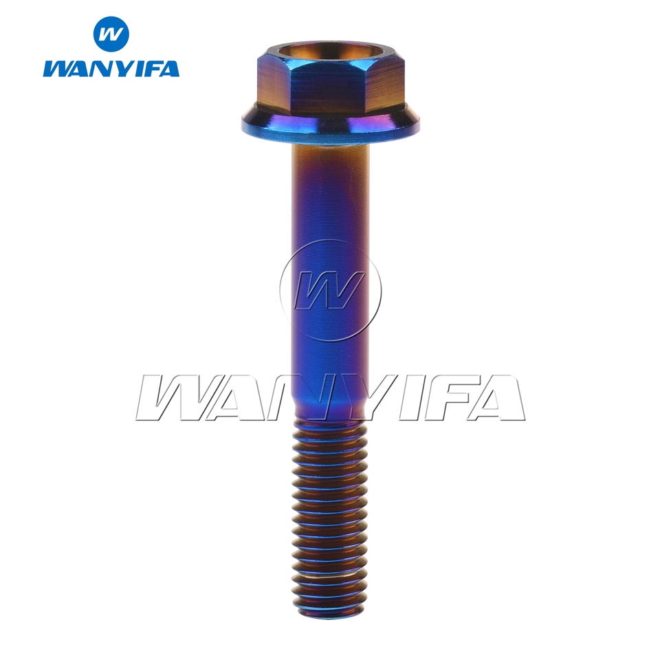 

Титановый фланец с шестигранной головкой DIN6921 M8x15 20 25 30 35 40 45 50 55 мм, болт M8, 4 цвета