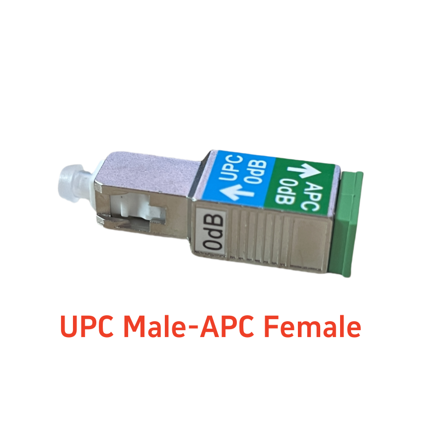 

Оптоволоконный разъем аттенюатора 0 дБ SC/APC Female-SC/UPC Male JCD