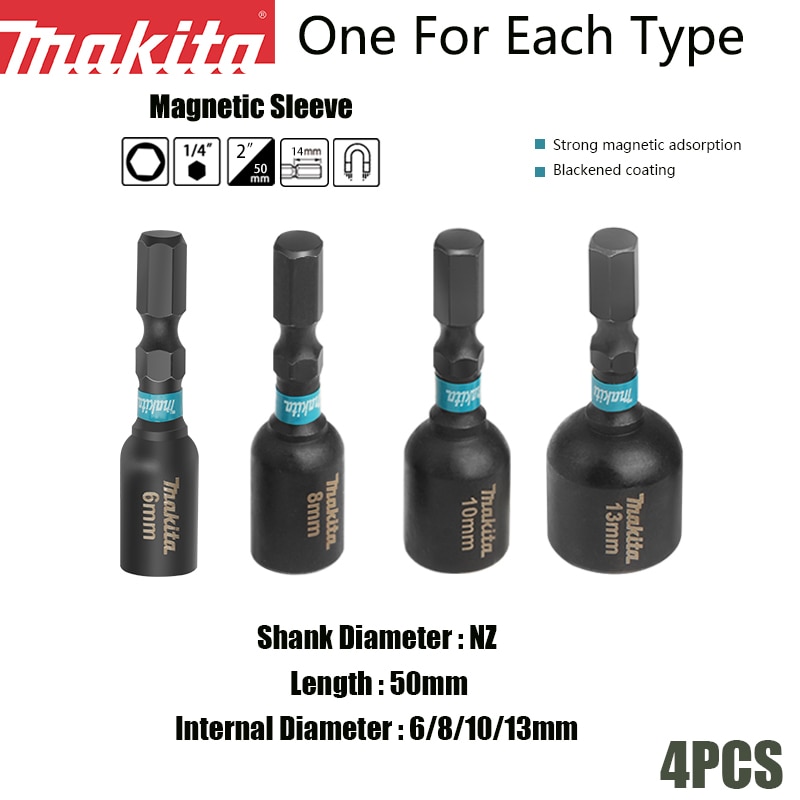 

Makita Набор магнитных втулок для отвертки