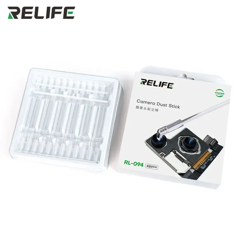 

RELIFE RL-094 48 шт. Объектив камеры 360 ° Чистящая палочка для удаления пыли, не повреждает компоненты, инструмент для удаления пыли с сильной адгезией