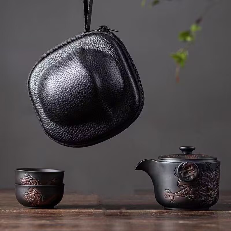 

Портативный чайный набор JINGDE CERAMICS фиолетовый
