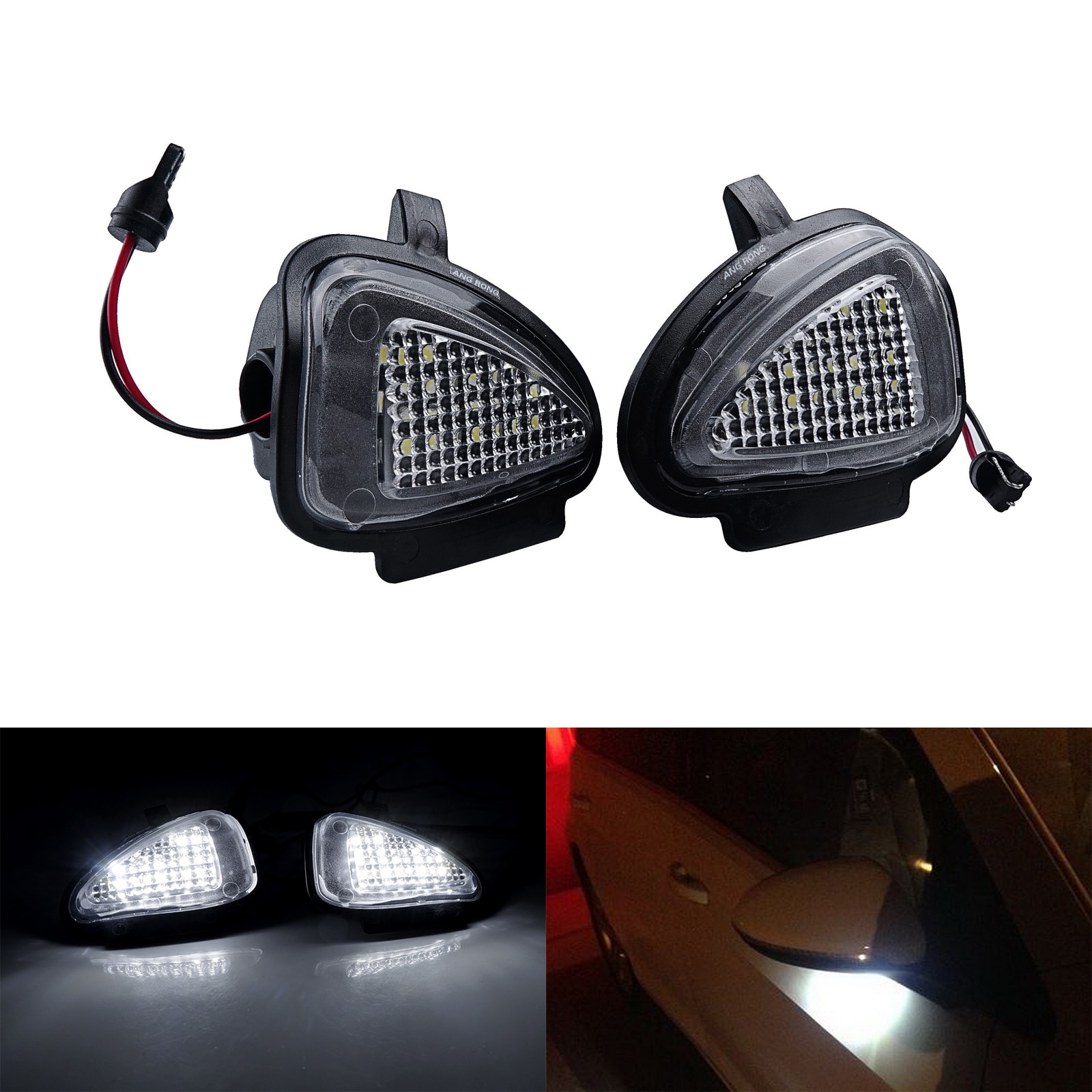 

2x светодиодный светильник под зеркалом для VW Golf MK6 Jetta MK4 Passat Eos Sharan Touran Tiguan