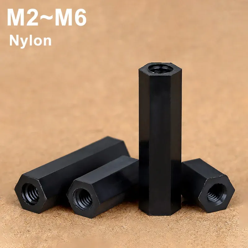 

Нейлоновые стойки M2 M2.5 M3 M4 M5 M6 черные
