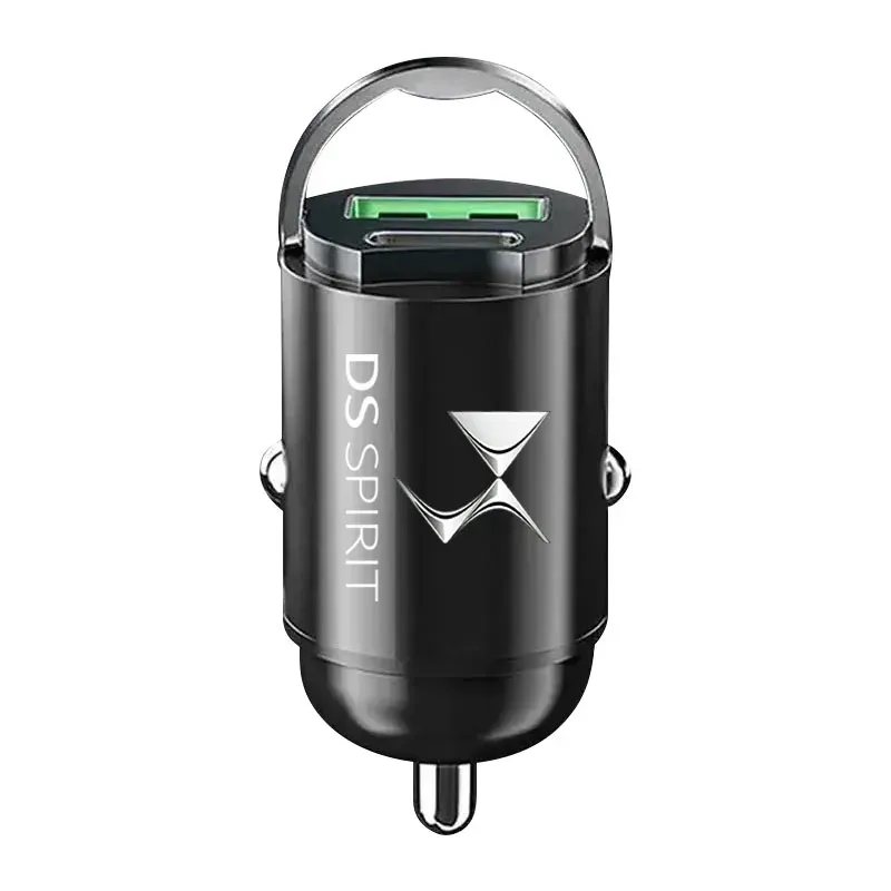 

Автомобильное двухпортовое мини-USB-зарядное устройство мощностью 200 Вт, сверхбыстрая зарядка, розетка прикуривателя для DS SPIRIT DS3 DS4 DS4S DS5 DS 5LS DS6 DS7