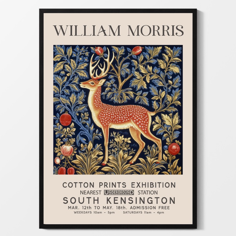 

Художественный плакат William Morris серия винтажные листья
