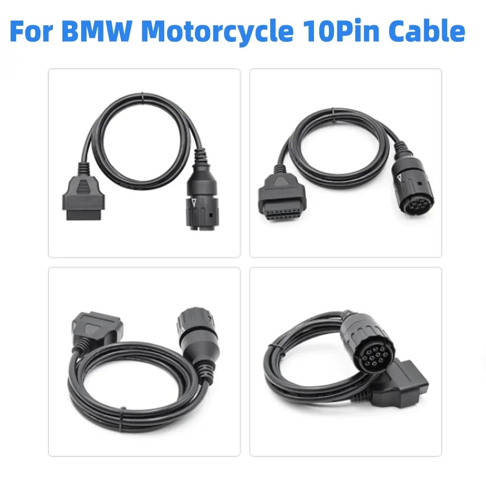 

10-контактный кабель для мотоциклов BMW, мотоциклов, мотоциклов, ICOM D, для BMW Auto Moto OBD 2, разъем OBD2, сканер ODB2, Удлинительный кабель