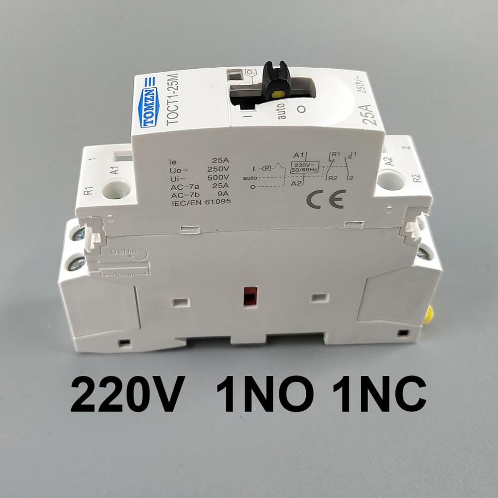 

Контактор TOMZN TOCT1-25M 2P 25А 230В