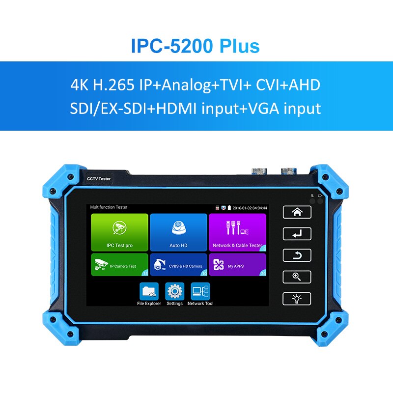 

WANGLU IPC-5200 Plus 5,4-дюймовый тестер IP-камер