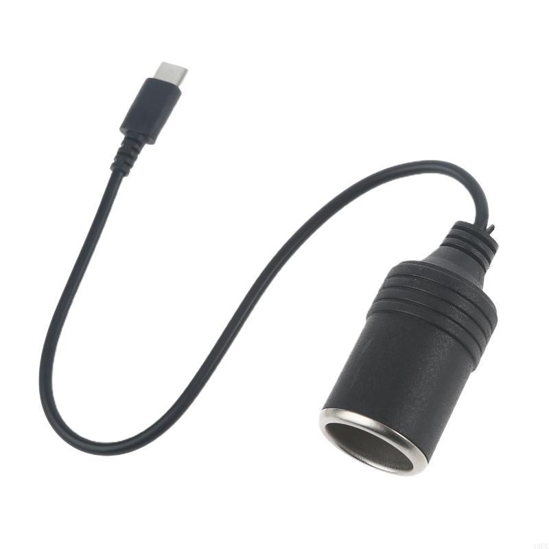 

USB C PD до 12 В 60 Вт автомобильный прикуриватель гнездовой преобразователь шнур-переходник для автомобиля пылесос