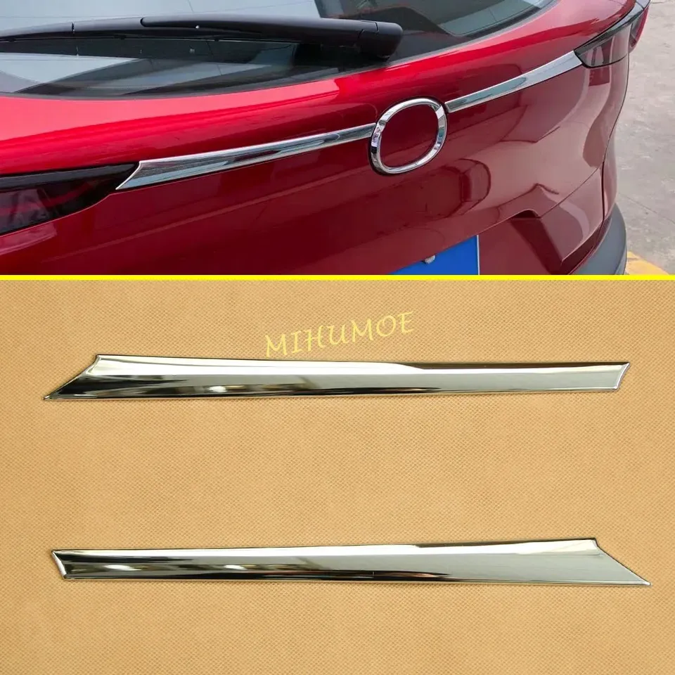 

Хромированная задняя крышка багажника и крыла, накладка для Mazda CX30 CX-30 DM 2020 2021 2022 2023 2024, аксессуары для внешнего молдинга автомобиля