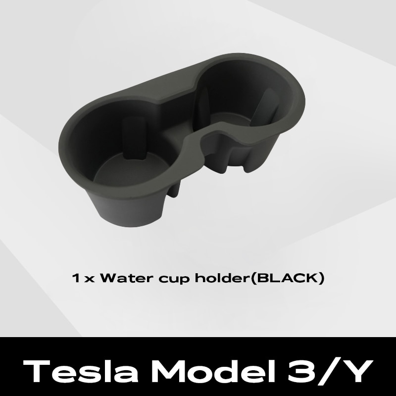 

Для Tesla Model Y 2020 2021 2022 2023 2024, силиконовый держатель для стакана с водой, вставка со слотом для автомобильного ключа-карты