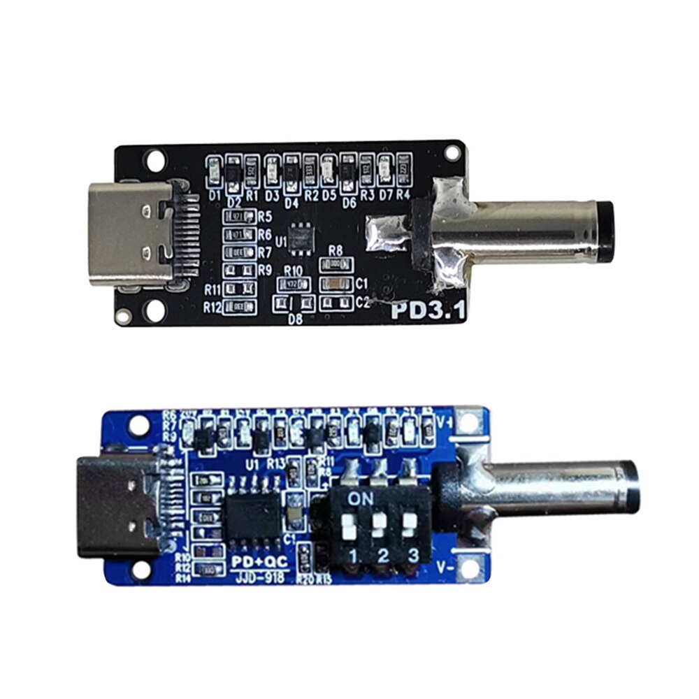 

QC/PD 2.0 3.0 3.1 Type-C to DC USB Decoy Fast Charge Trigger Poll Detector Charging Module 5V 12V 20V 28V