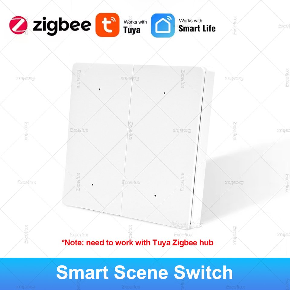 

Умный переключатель сцен Excellux 4 клавиши Zigbee