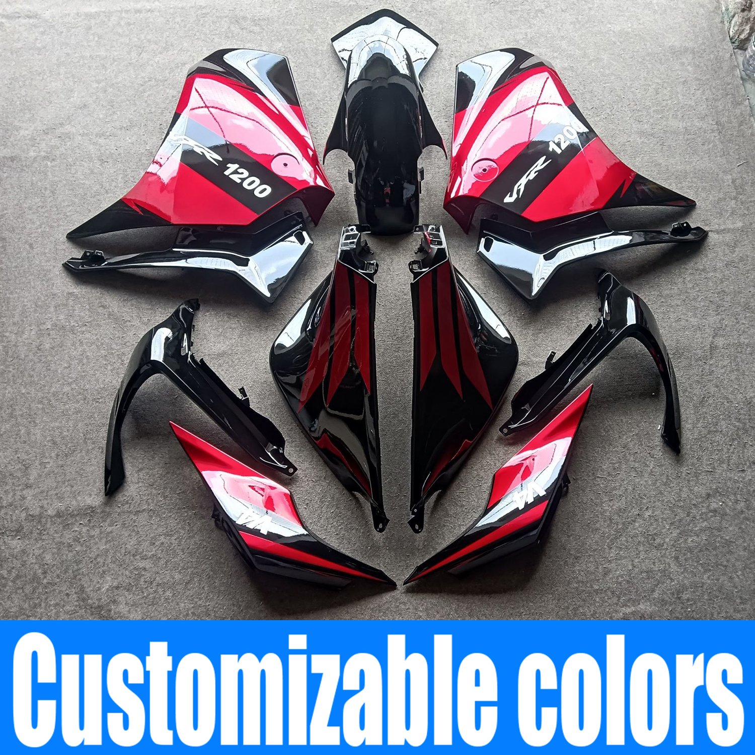 

Подходит для Honda VFR1200F 2010 - 2013 VFR 1200 F Пластиковый корпус для мотоцикла обтекатель КУЗОВ комплект панелей VFR1200