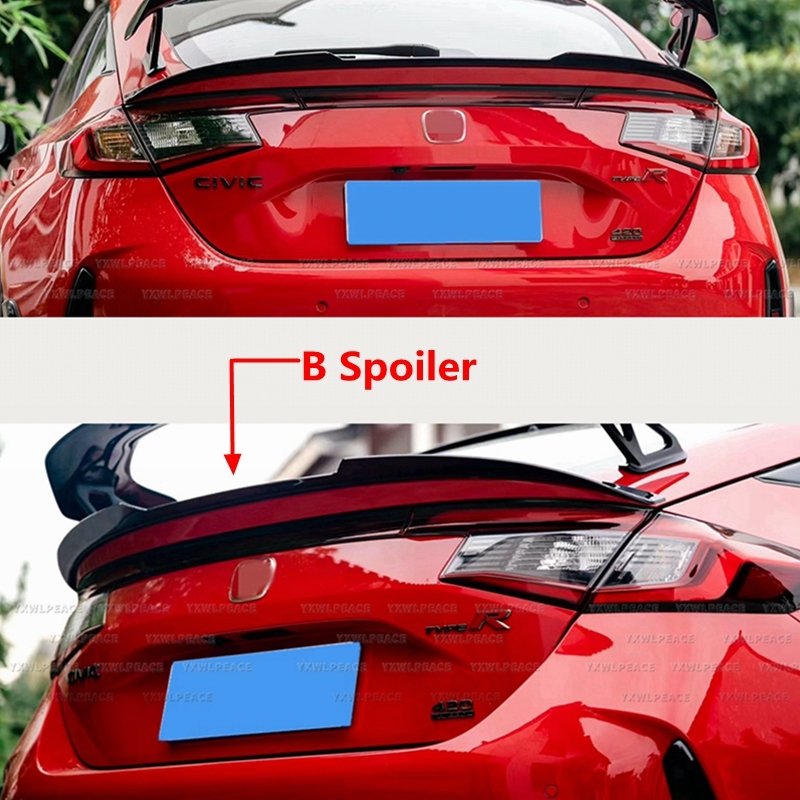 

Для Honda 11 поколения хэтчбека Civic 2022 2023 2024, АБС-пластик, спойлер на крышу заднего окна, багажник, крыло, комплект кузова, аксессуары