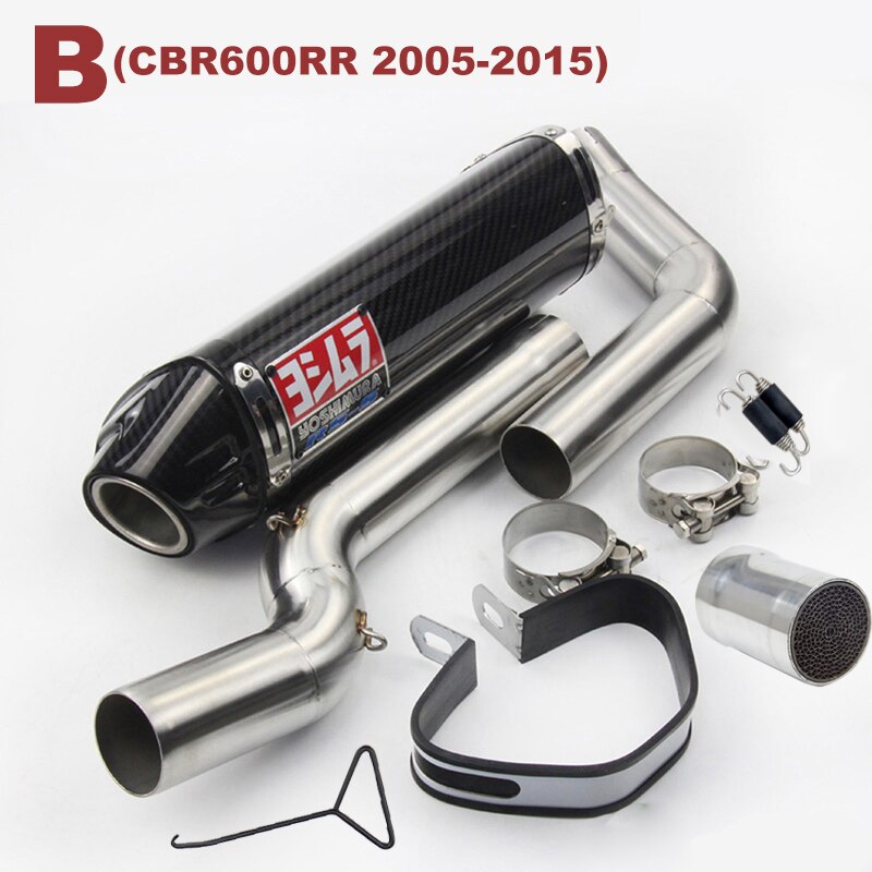 

Для Honda CBR600RR F5 2003 2004 2005-2015 CBR1000RR 2004-2007 выхлопная труба среднего звена из углеродного волокна глушитель DB Killer Catalyst