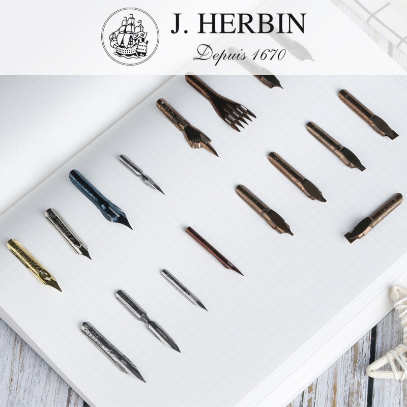 

Французский дж. Herbin x перо для каллиграфии, английский шрифт, Обучение каллиграфии, плоский гибкий жесткий палец