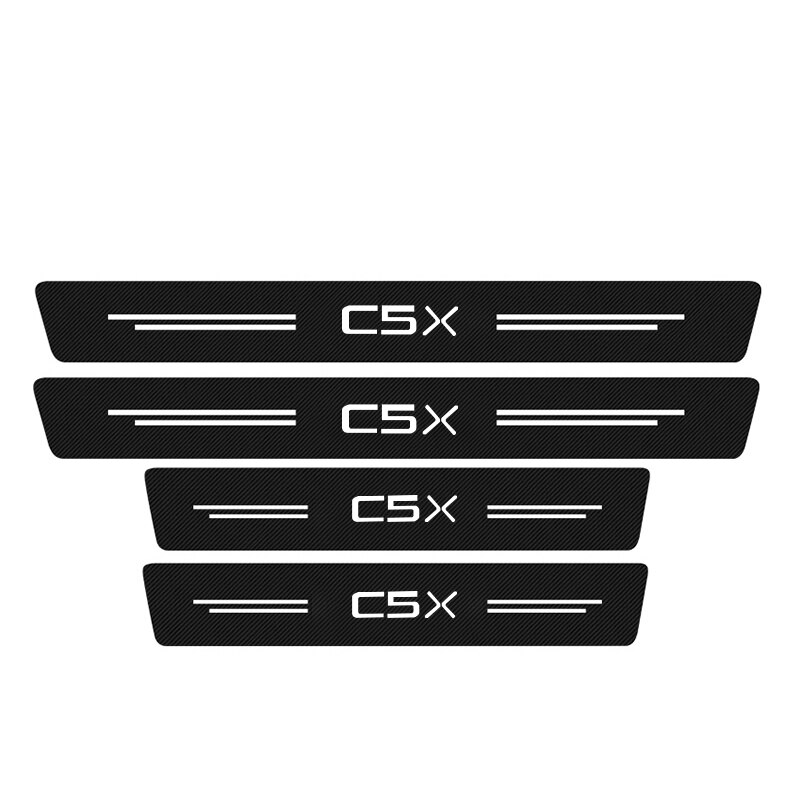 

4 шт., наклейки на порог автомобиля Citroen C5 X C5X