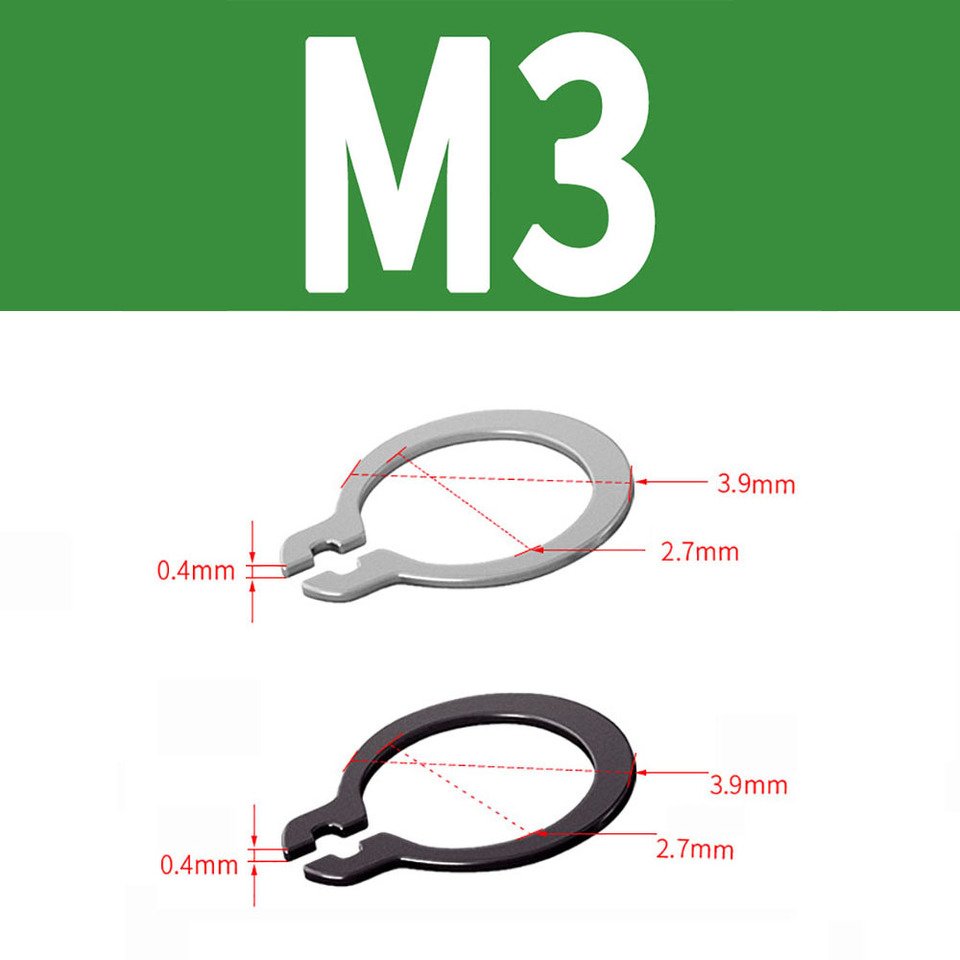 

Стопорные кольца для вала GooBetter M3-M9