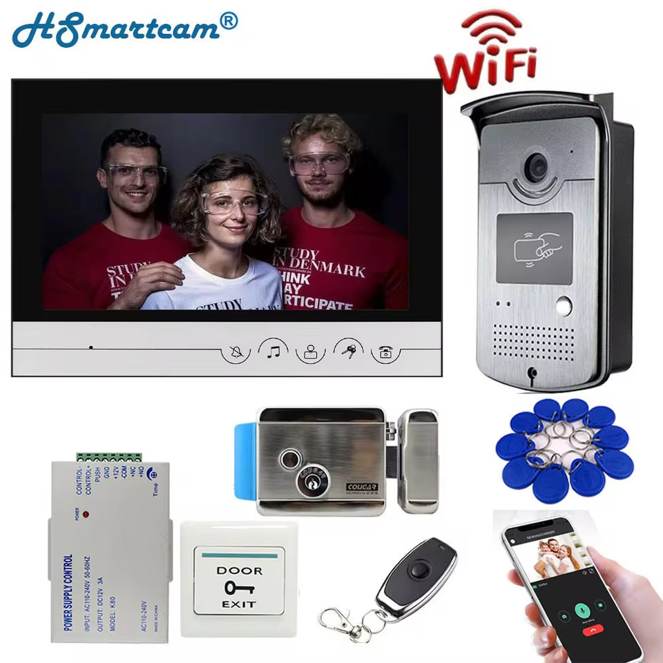 

HSmart HD 9-дюймовый Wi-Fi видеодомофон