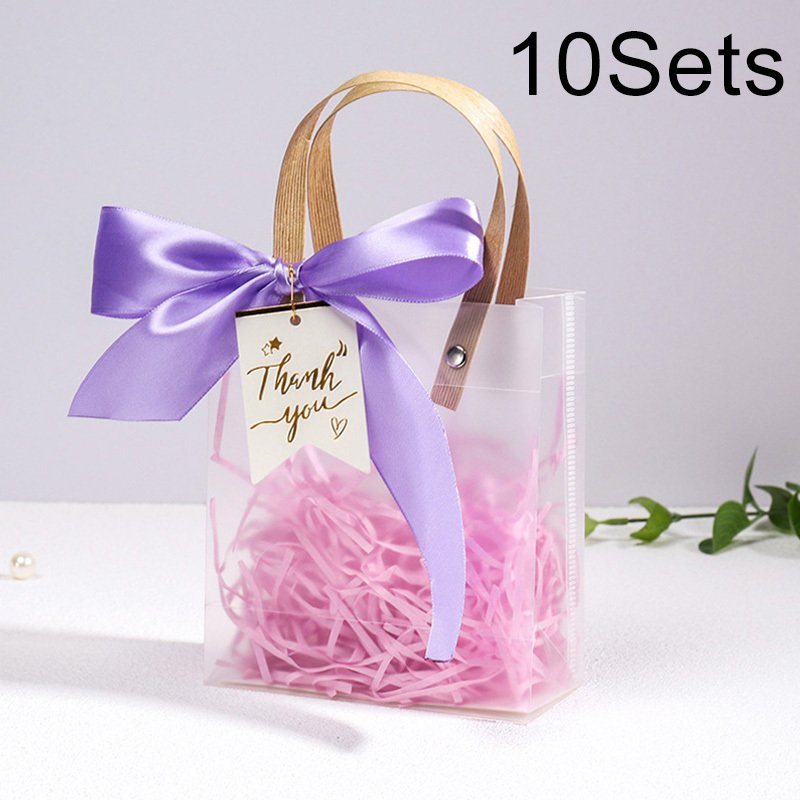 

Прозрачные пакеты-тоуты ПВХ, 10 шт