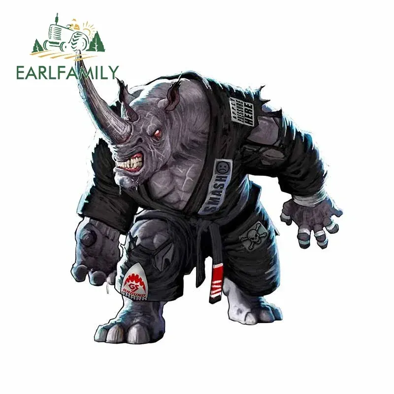 

EARLFAMILY 13 см x 11,3 см для нежного искусства джиу-джитсу, шимпанзе, виниловые наклейки для автомобиля, внедорожник, тонкая наклейка на окно, индивидуальный декор с принтом