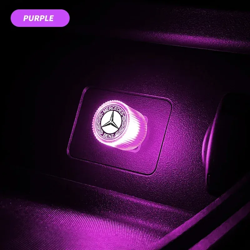 

USB автомобильный светодиодный светильник, автомобильный внутренний атмосферный светильник, автомобильные аксессуары для Mercedes Benz AMG W204 W205 W203 W211 W213 W201 W210 W124