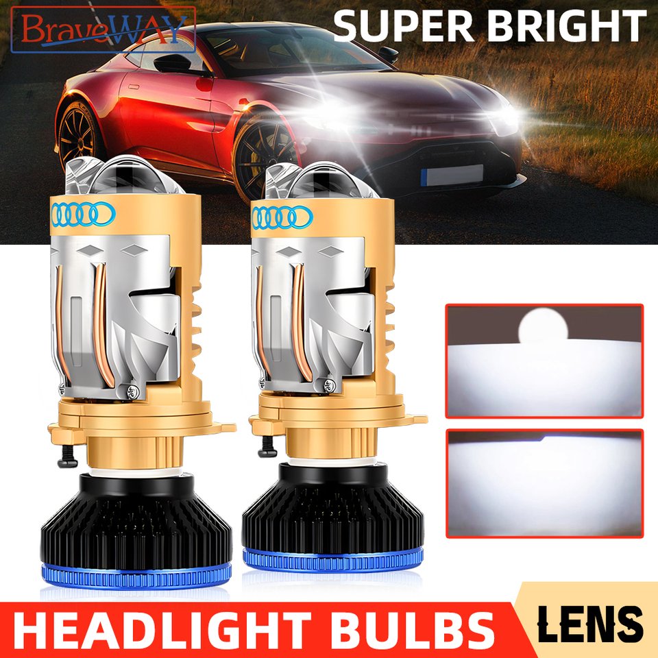 

BraveWAY bi LED H4 Лампы для прожектора для автомобиля Canbus H4 LED Автомобильные мотоциклетные светодиодные фонари с линзой идеальной отсечки 180 Вт