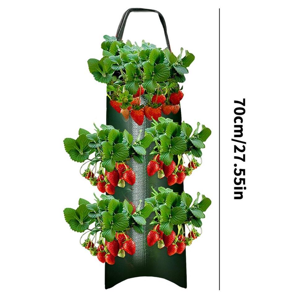 

Кармашек для клубники из холста