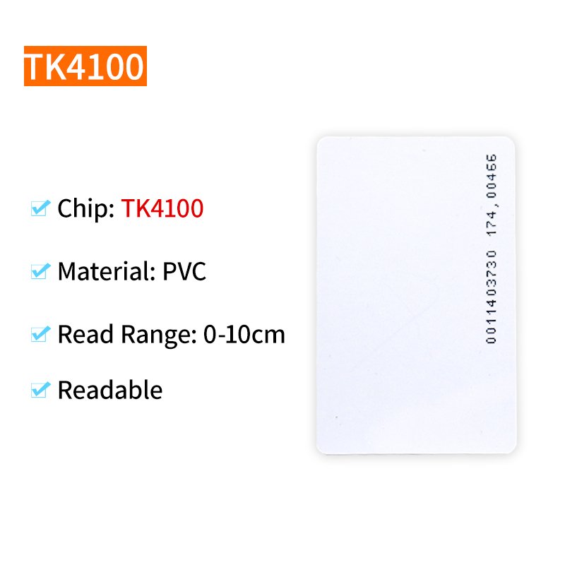 

10 шт. RFID-карты fonkan TK4100 125kHz для контроля доступа