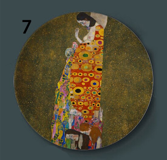 

Декоративные тарелки Wave Risk Gustav Klimt Rubens керамические
