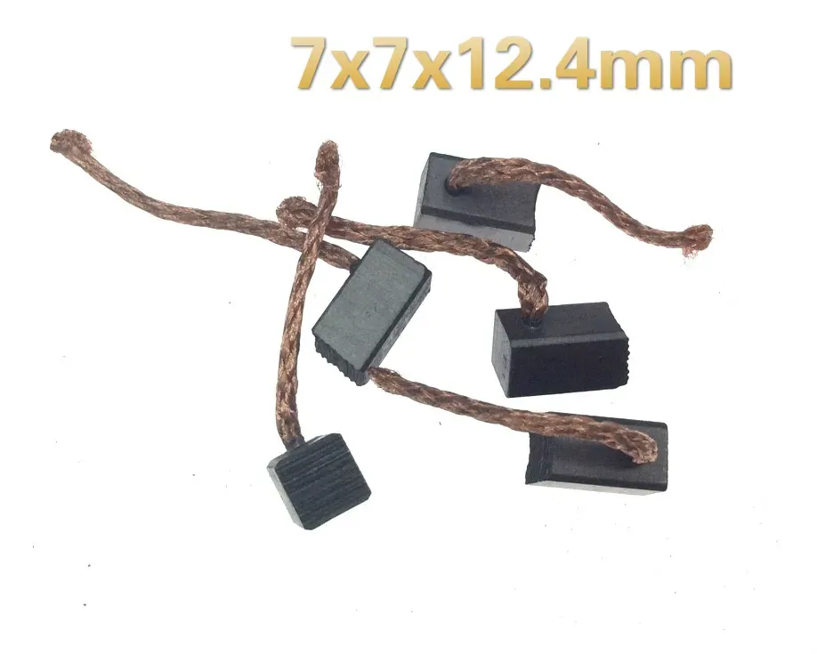 

5 шт. 6x6x13,5 7x7x12,4 8x8x19 8x9x19 мм, медная угольная щетка для автомобиля, электрический обогреватель, вентилятор радиатора, вентилятор