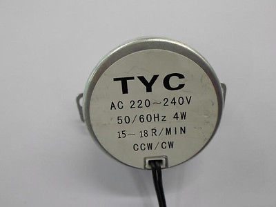 

Синхронный двигатель TYC-50 черный 4Вт для микроволновой печи