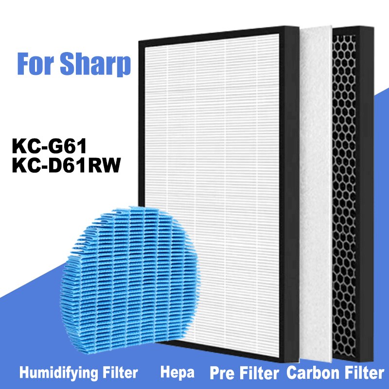 

УГЛЕРОДНЫЙ угольный фильтр, FZ-D60DFE HEPA Filter для FZ-D60HFE Filter KCG61, очиститель воздуха Sharp