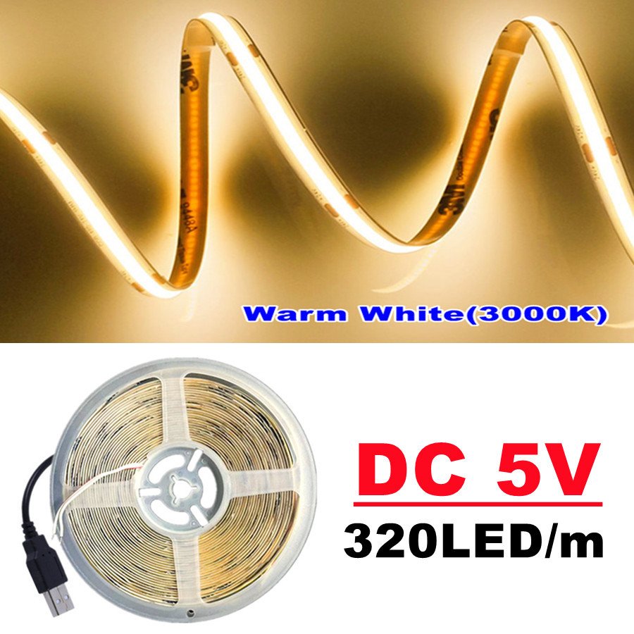 

TxxCvv Светодиодная лента 5В USB 320LED/м