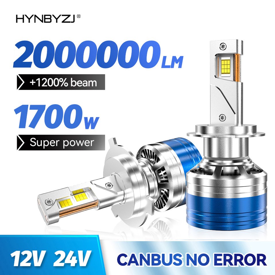 

HYNBYZJ H4 Светодиодная фара 8580 CSP Chip LED H7 H1 H11 H8 H9 9005 9006 HB3 HB4 6000K Лампы Турбо противотуманные фары 12 В 24 В