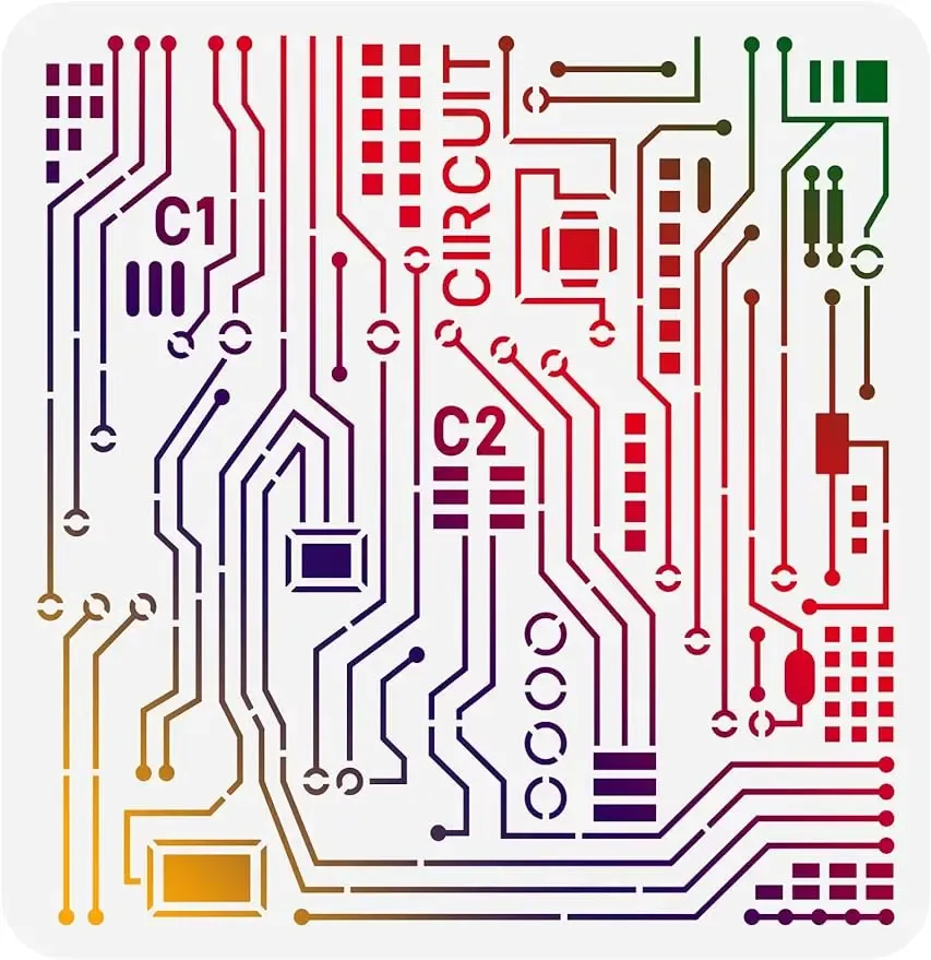 

Трафарет для рисования печатной платы Beebeecraft 30x30 см