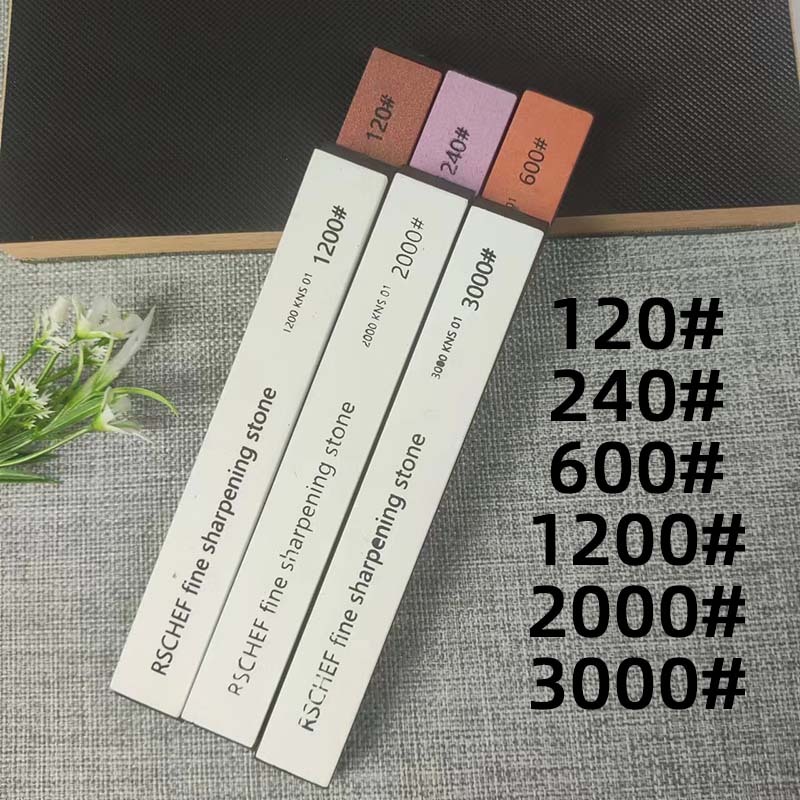 

6 шт., точильный камень небольшого размера, зернистость 120-3000 # Точильный камень, предназначенный для фиксированной точилки для ножей, шлифовальная система, инструмент для ножей