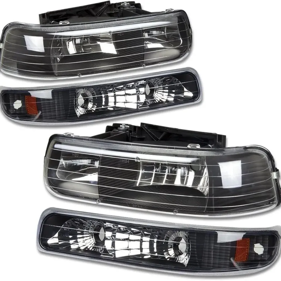 

1 комплект, 4 шт., фара для Chevrolet Chevy Suburban 1999 2000 2001 2002