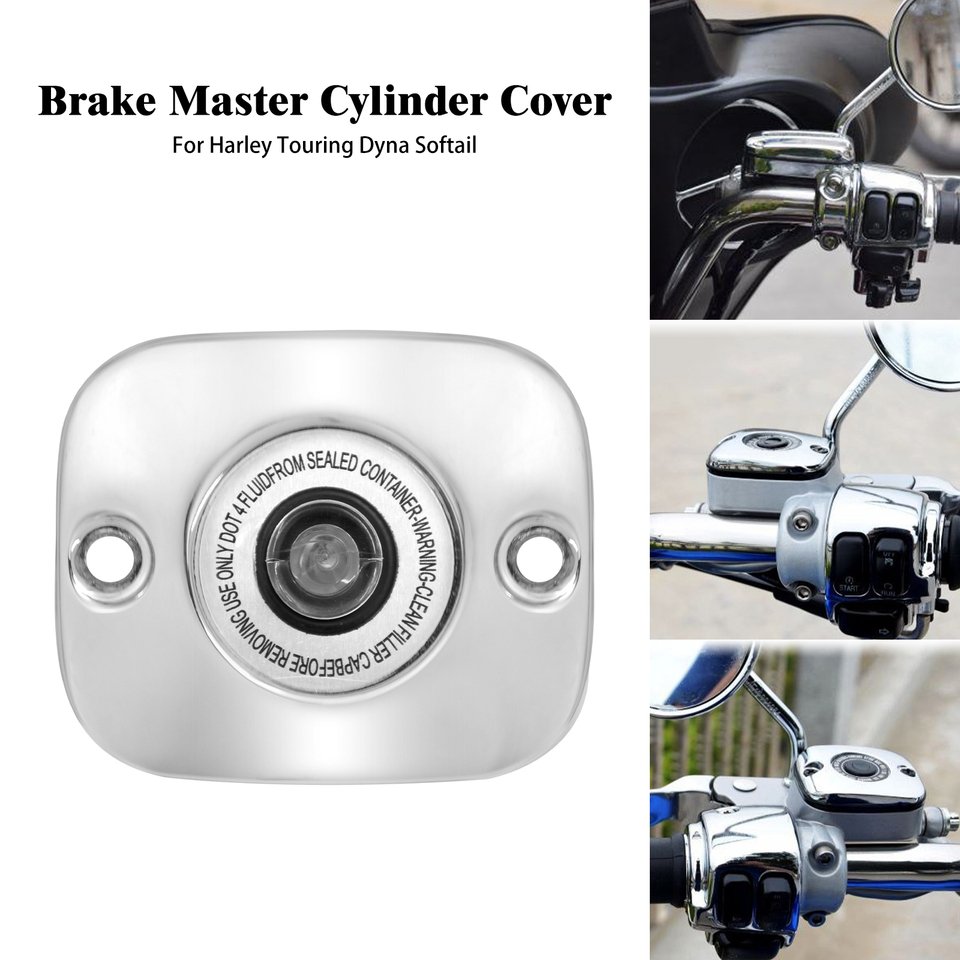 

Крышка главного тормозного цилиндра передняя для Harley Touring Road King Softail Fat Boy Dyna Softail Street Bob чехол для тормоза мотоцикла