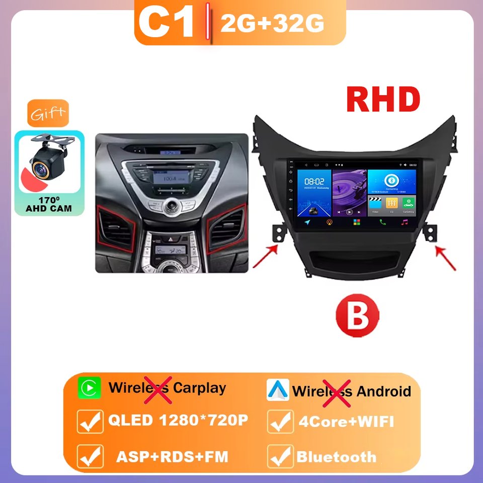 

Мультиметр Android 14 для Hyundai Elantra 5 JK GD MD UD 2011-2015, стерео авторадио, GPS-навигация, сенсорный экран, головное устройство HDR 5G