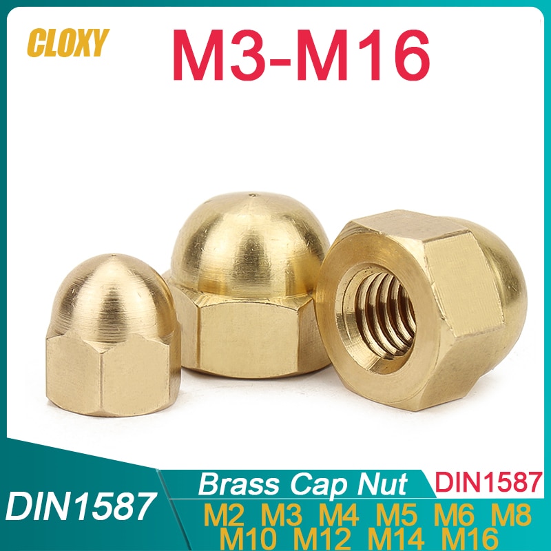 

Латунные декоративные гайки CLOXY DIN1587 M3-M16