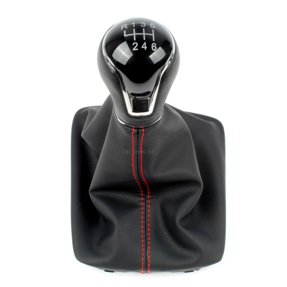 

Для Seat Leon 5-дверная ручка переключения передач 2012 2013 2014 2015 2016 2017 2018 2019 2020 5/6 скоростей, кожаный чехол с ручкой переключения передач