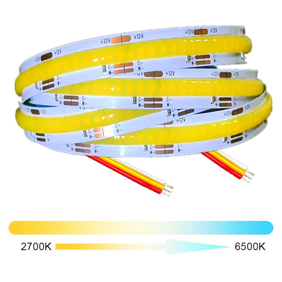 

Светодиодная лента AvvRxx FCOB 608 CCT 10мм 2700K-6000K