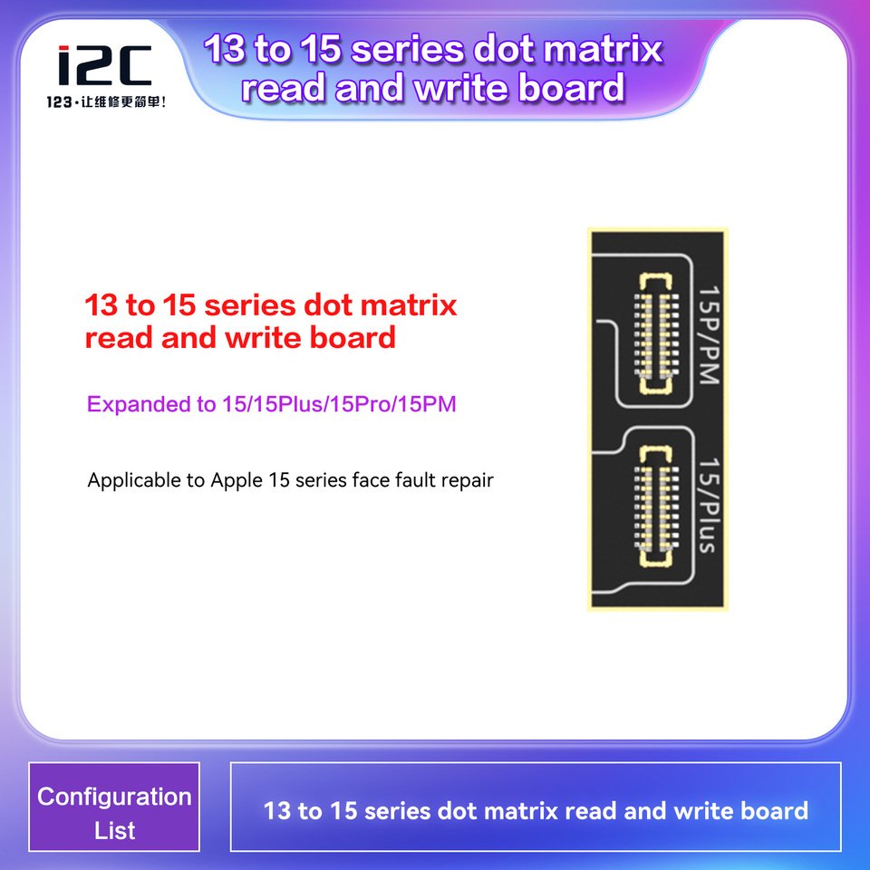 

i2C i6S/A8S Ремонт телефона Маленькая плата Программатор для переплета iPhone 6-15PM Экран True Tone Fix Face ID Батарея Ремонт камеры