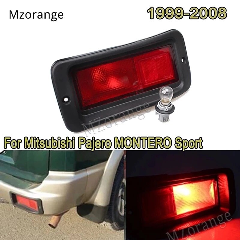 

Отражатель заднего бампера для Mitsubishi Pajero MONTERO Sport 1999 2000 2001-2008, аксессуары для автомобильных противотуманных фар левый/правый