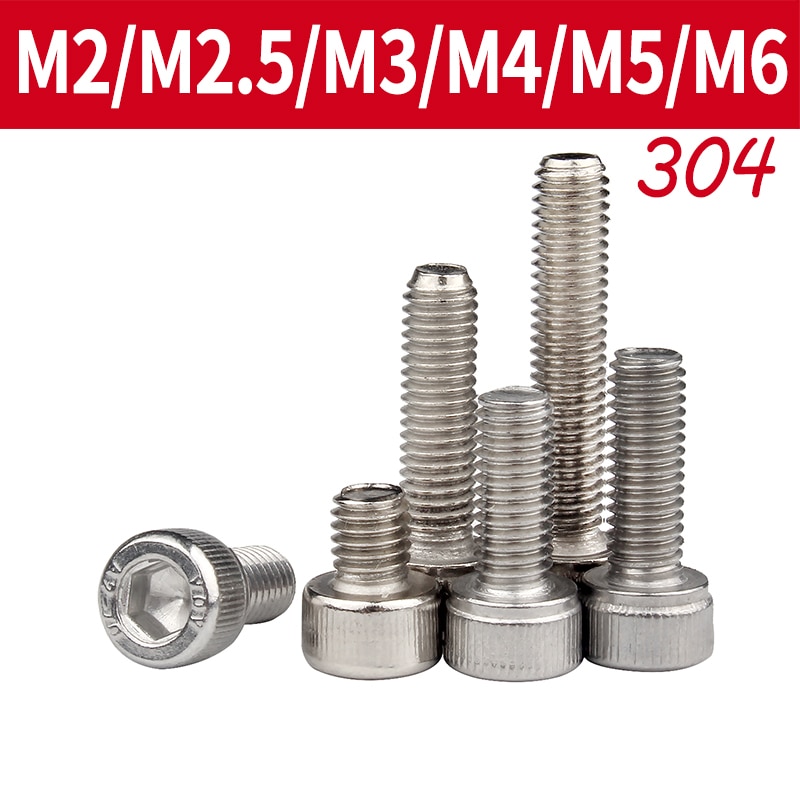 

Болты из нержавеющей стали M2-M6 DIN912