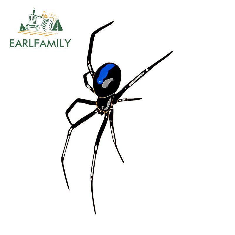 

EARLFAMILY 13 см X 7,5 см для паука, автомобильные наклейки, солнцезащитные простые наклейки, оригинальные устойчивые к царапинам протекторы дверей автомобиля, украшение бампера